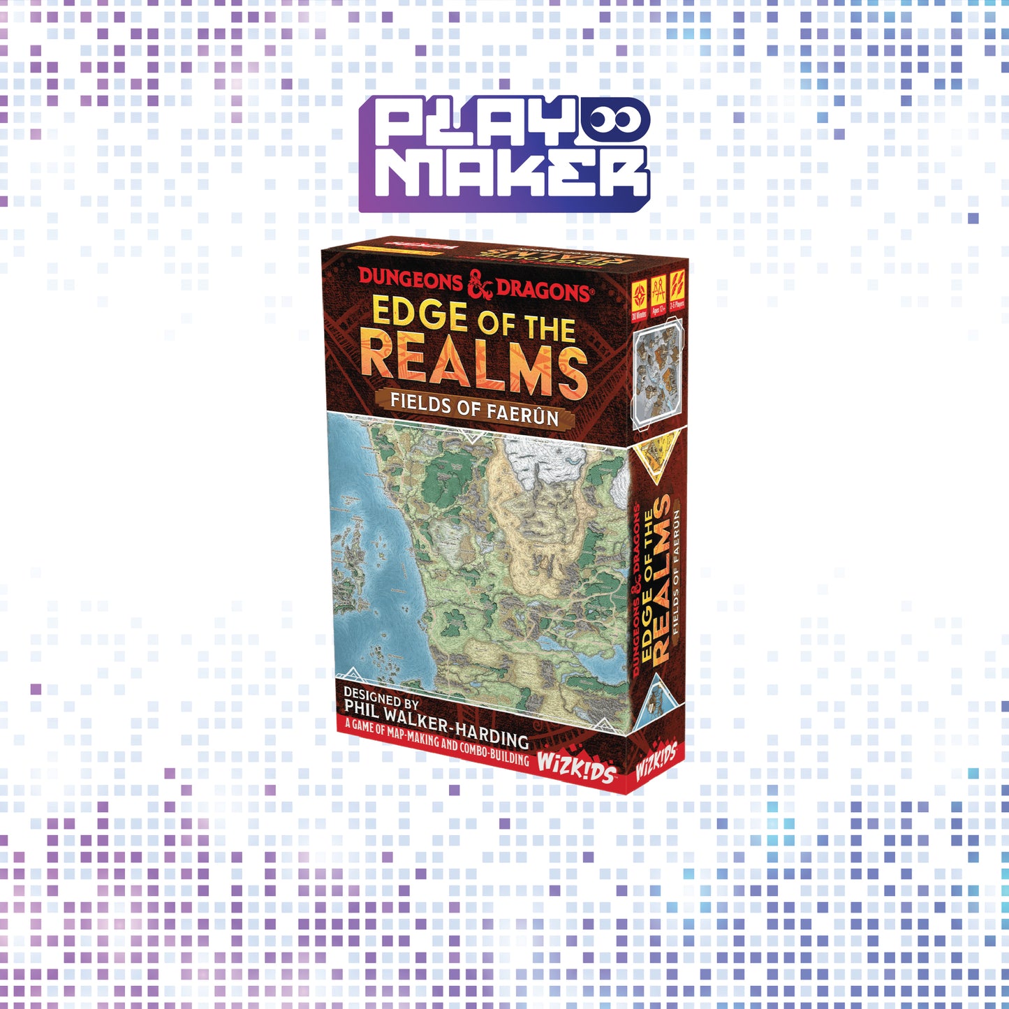 Dungeons & Dragons Edge of the Realms game box on a mosaic background